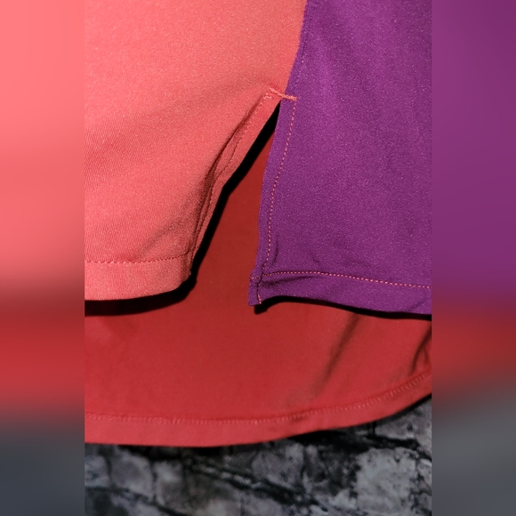 Joy Lab Cropped Color Block Tank Muscle Tank Medium bnwt red purple - Picture 4 of 6